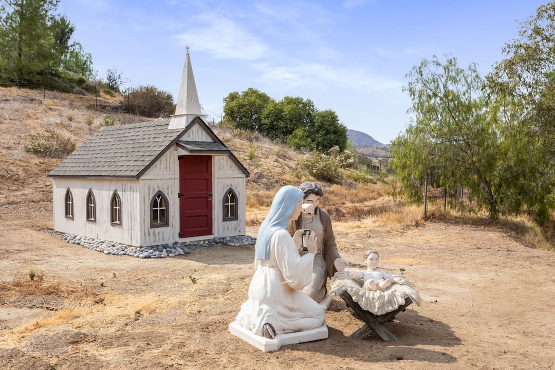 Church and nativity.